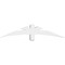Ekena Millwork Davenport Architectural Grade PVC Gable Bracket, 60"W x 12 1/2"H x 4"D x 4"F, 5/12 Pitch GBP060X13X0404DAV00 - alternate 3